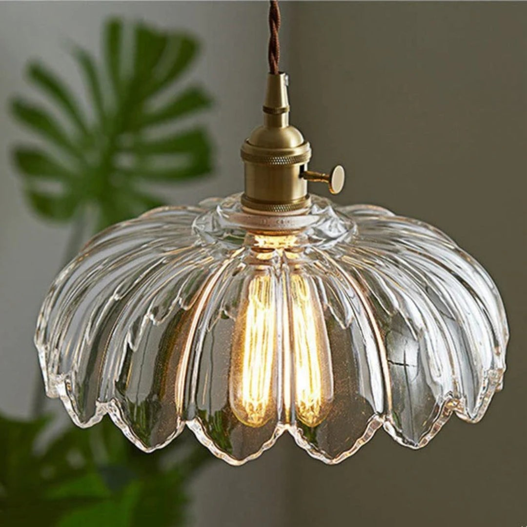 Retro Floral Pendant Light