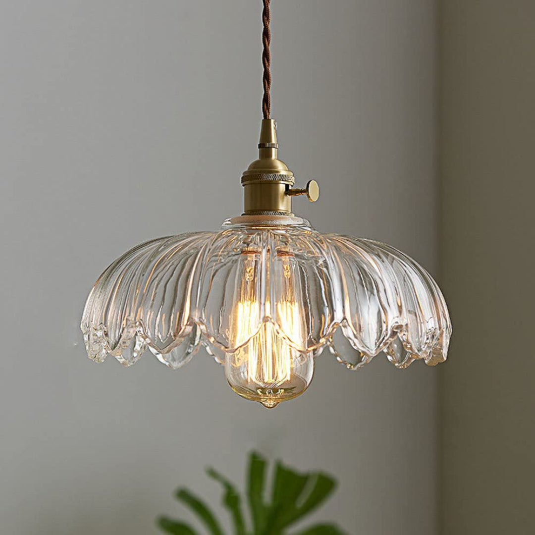Retro Floral Pendant Light
