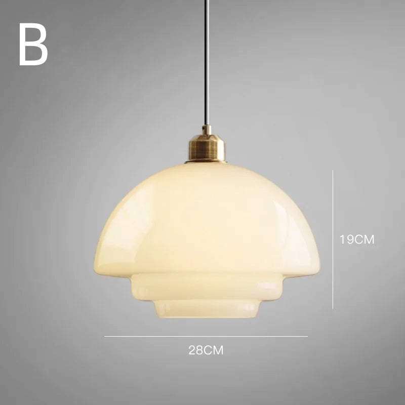 Glass Pendant Light | Nordic Minimalist Style | Soft Ambient Glow for Kitchen Island and Dining Room Modern Interiors