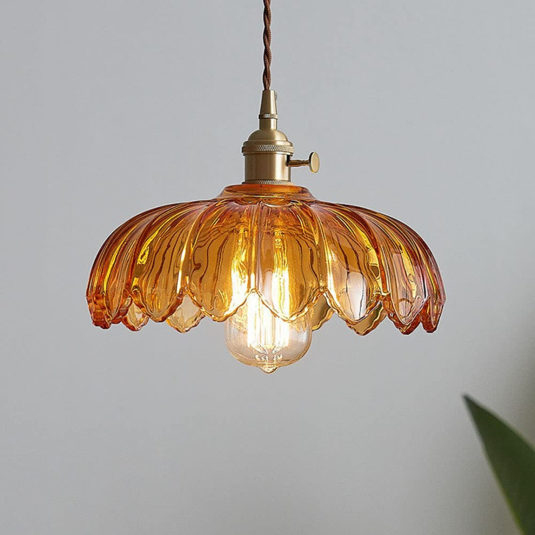 Retro Floral Pendant Light