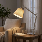 Adjustable Table Lamp Aluminum and Ironwork | Articulated Arm Design | Focused Lighting for Reading and Desk Workspaces