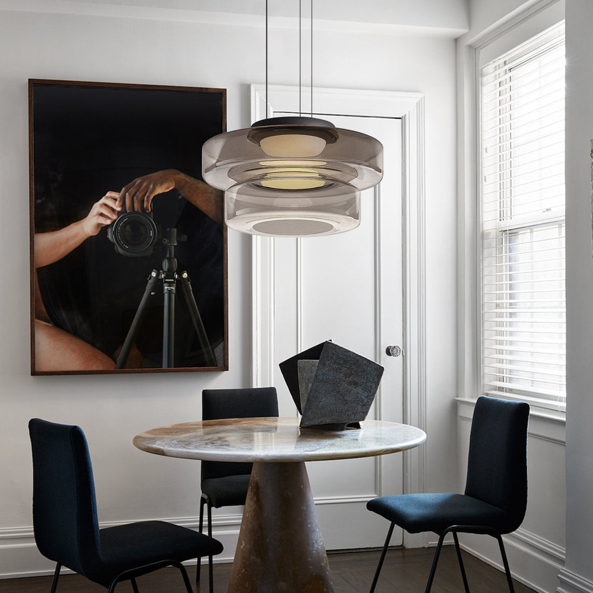 Jojo Suspension Verre Structure à Plusieurs Niveaux - Neutralighting
