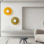 Round Metal Glass Light Fixture
