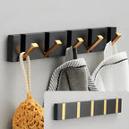 Foldable Wall Hook Stainless Steel Minimalist Design | Space-Saving Retractable Hanger | Secure Wall Mounted Storage