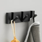 Foldable Wall Hook Stainless Steel Minimalist Design | Space-Saving Retractable Hanger | Secure Wall Mounted Storage