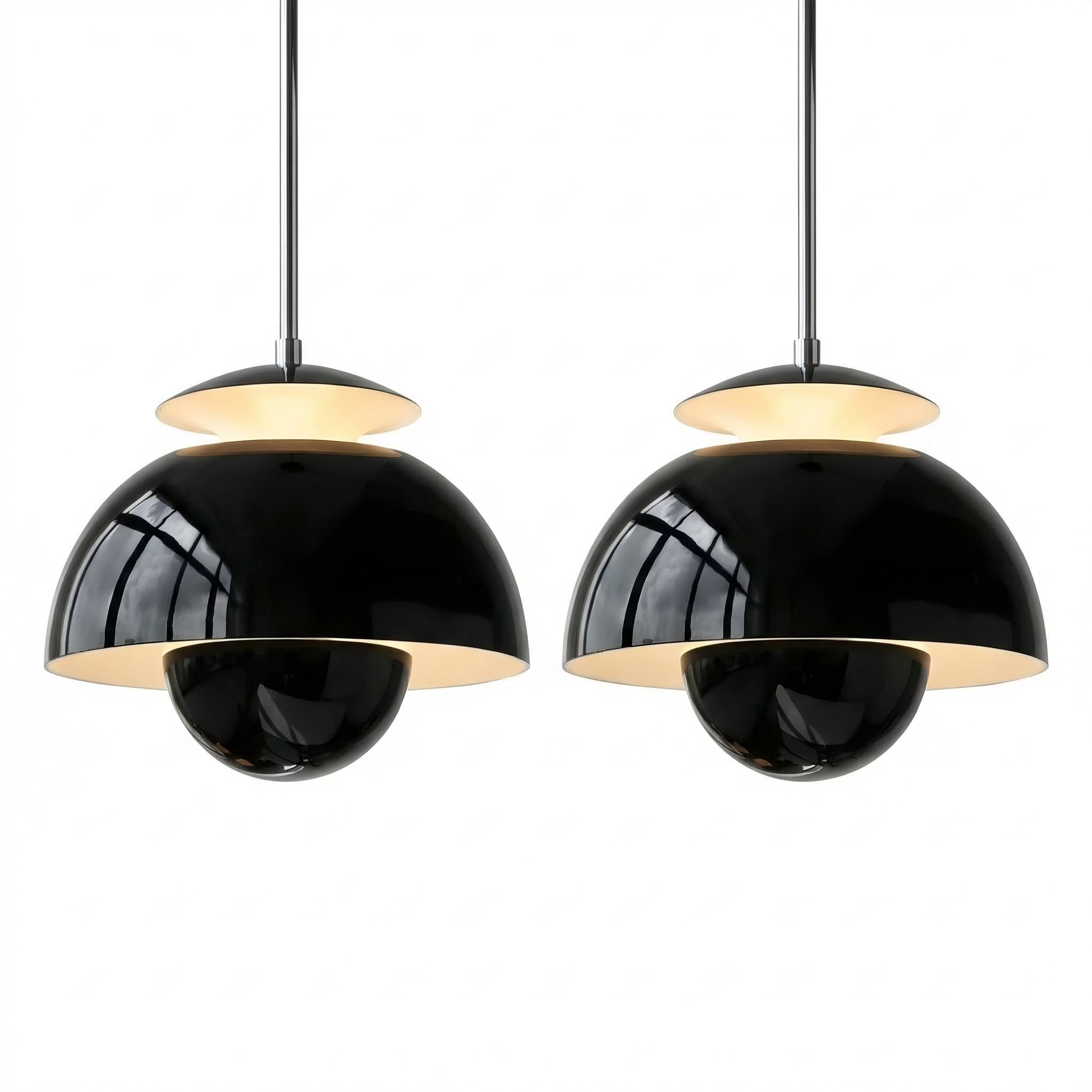 Scandinavian Glass Dome Pendant Light