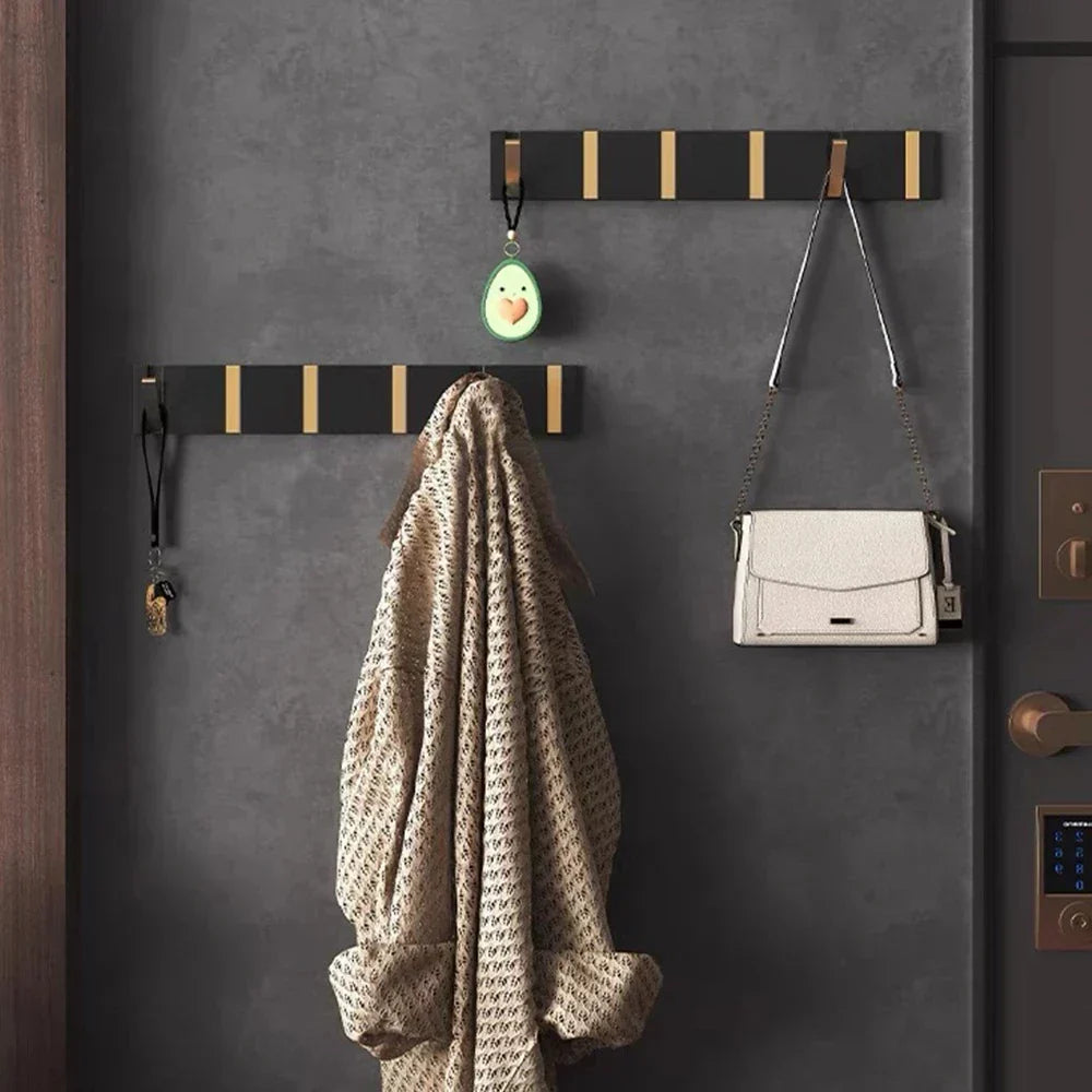 Foldable Wall Hook Stainless Steel Minimalist Design | Space-Saving Retractable Hanger | Secure Wall Mounted Storage