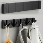 Foldable Wall Hook Stainless Steel Minimalist Design | Space-Saving Retractable Hanger | Secure Wall Mounted Storage