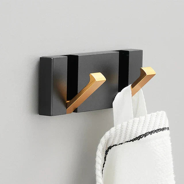 Foldable Wall Hook Stainless Steel Minimalist Design | Space-Saving Retractable Hanger | Secure Wall Mounted Storage