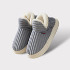 Warm Fluffy Winter Slippers with Fleece Lining and Anti-Slip Sole | Comfortable Indoor House Shoes for Men and Women