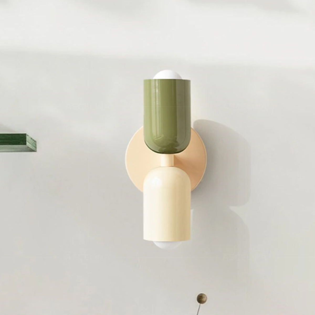 Wall Lamp with Minimalist Scandinavian Design | Integrated Energy-Saving LED Light | Soft Diffuse Lighting for Home