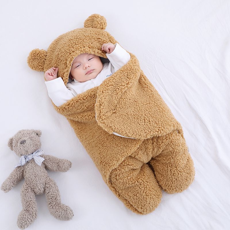 Swaddle Blanket Breathable Silk Material | Velcro Closure for Newborns | Lightweight Wrap for All Seasons Comfort and Secure Sleep