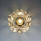 Ceiling Light Crystal | Flower Shape | Ambient Pattern Lighting for Living Room and Bedroom | Energy Efficient LED Fixture