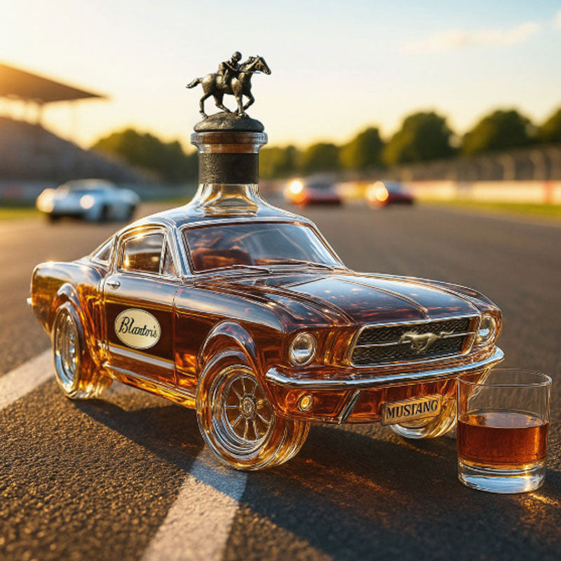 Whiskey Decanter Classic Mustang Car Shape | Unique Barware Accessory | Decorative Gift for Car and Spirit Lovers