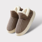 Warm Fluffy Winter Slippers with Fleece Lining and Anti-Slip Sole | Comfortable Indoor House Shoes for Men and Women