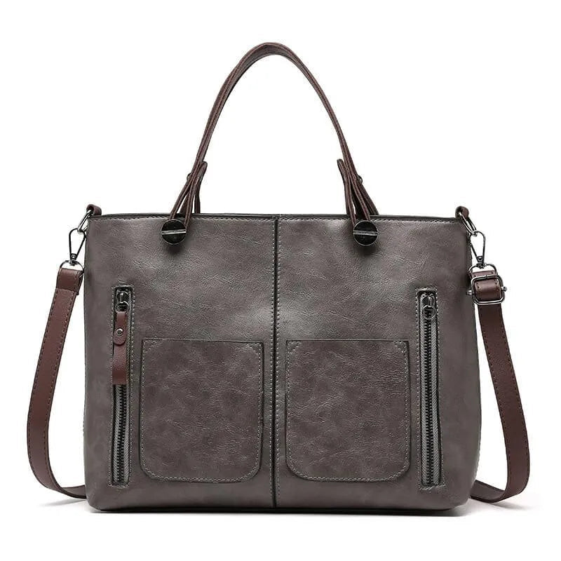 Women's Leather Shoulder Bag | Water-Resistant Crossbody Handbag with Adjustable Strap and Secure Magnetic Closure
