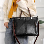 Women's Leather Shoulder Bag | Water-Resistant Crossbody Handbag with Adjustable Strap and Secure Magnetic Closure