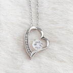 Heart Pendant Necklace with Sparkling Zirconia Stone and Adjustable Chain - Meaningful Jewelry Gift for Her for Daily Wear