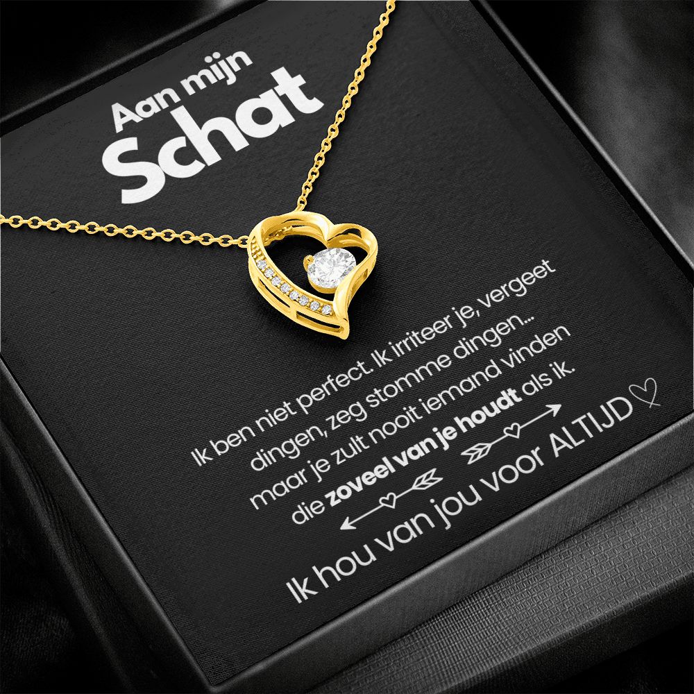 Heart Pendant Necklace with Sparkling Zirconia Stone and Adjustable Chain - Meaningful Jewelry Gift for Her for Daily Wear