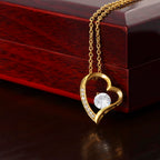 Heart Pendant Necklace with Sparkling Zirconia Stone and Adjustable Chain - Meaningful Jewelry Gift for Her for Daily Wear