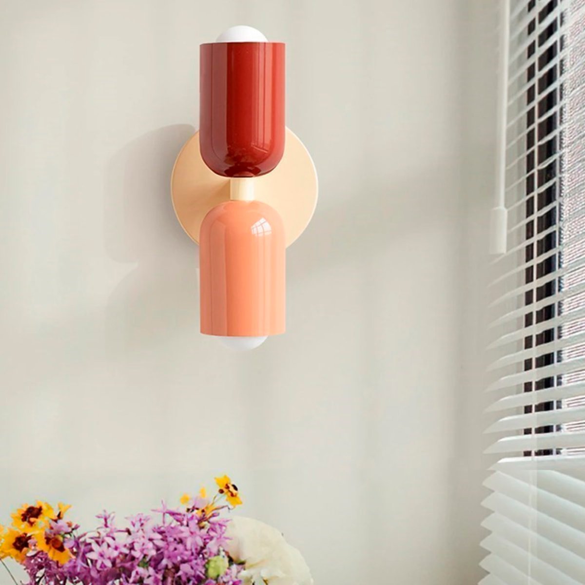 Wall Lamp with Minimalist Scandinavian Design | Integrated Energy-Saving LED Light | Soft Diffuse Lighting for Home