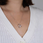 Heart Pendant Necklace with Sparkling Zirconia Stone and Adjustable Chain - Meaningful Jewelry Gift for Her for Daily Wear
