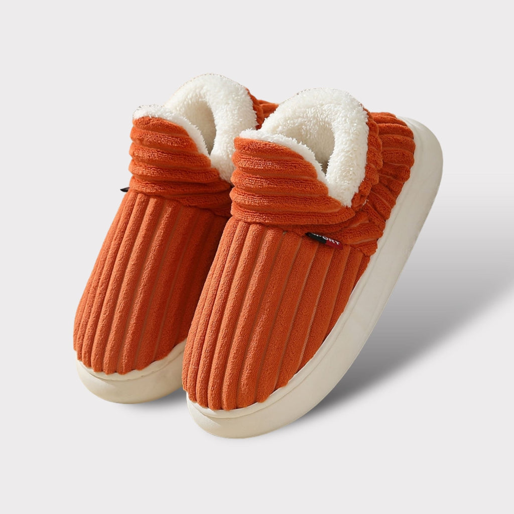 Warm Fluffy Winter Slippers with Fleece Lining and Anti-Slip Sole | Comfortable Indoor House Shoes for Men and Women