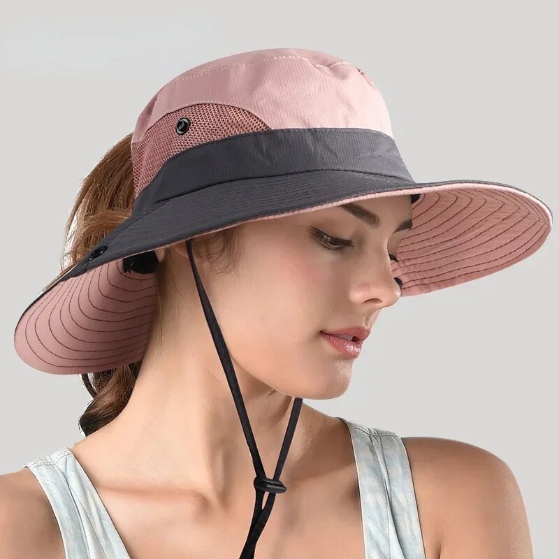 UV Protection Sun Hat with Wide Brim | Lightweight Breathable Summer Beach Hat for Outdoor Sun Protection and Travel