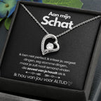 Heart Pendant Necklace with Sparkling Zirconia Stone and Adjustable Chain - Meaningful Jewelry Gift for Her for Daily Wear