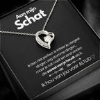 Heart Pendant Necklace with Sparkling Zirconia Stone and Adjustable Chain - Meaningful Jewelry Gift for Her for Daily Wear