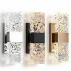 Contemporary Crystal Glass Wall Light
