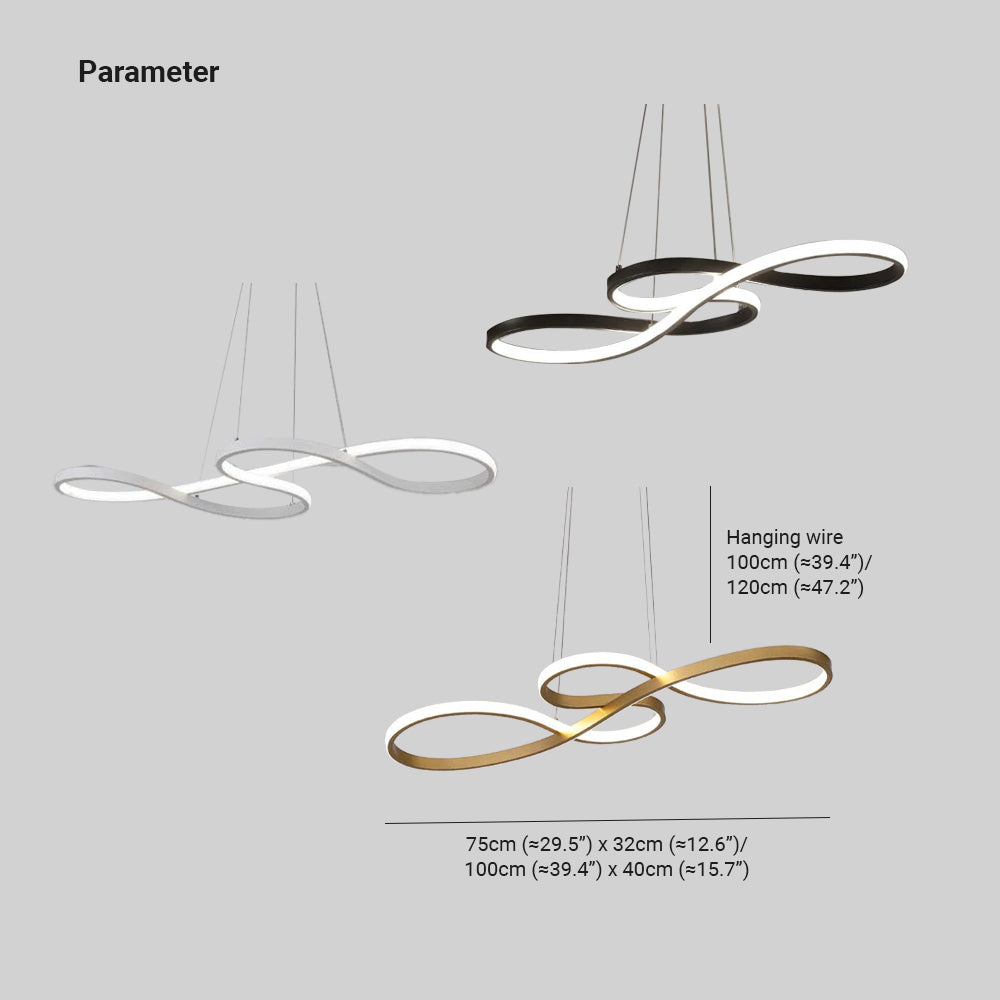 Durell Suspension Linéaire Nordique Noir/Blanc/Or. Chambre - Neutralighting
