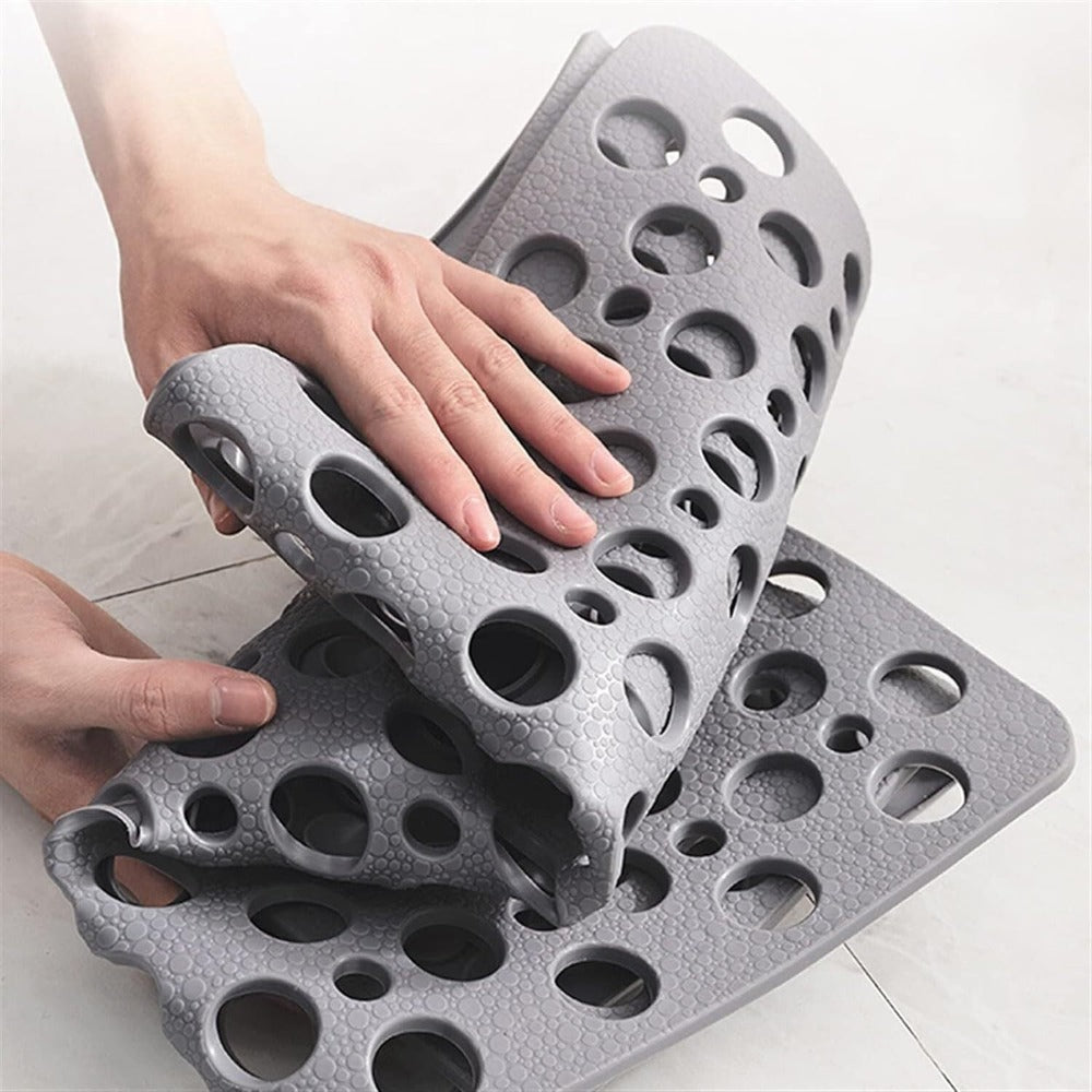 Non-Slip Shower Mat Flexible Material | Mold Resistant Drainage System | Safe and Comfortable Bathroom Safety Floor Mat