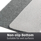 Anti-Slip Shower Mat Loofah-like Texture | Quick-Drying Drainage System | Mold-Resistant Safety for Bathroom Floors and Showers