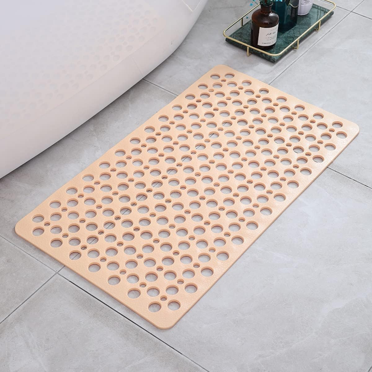 Non-Slip Shower Mat Flexible Material | Mold Resistant Drainage System | Safe and Comfortable Bathroom Safety Floor Mat