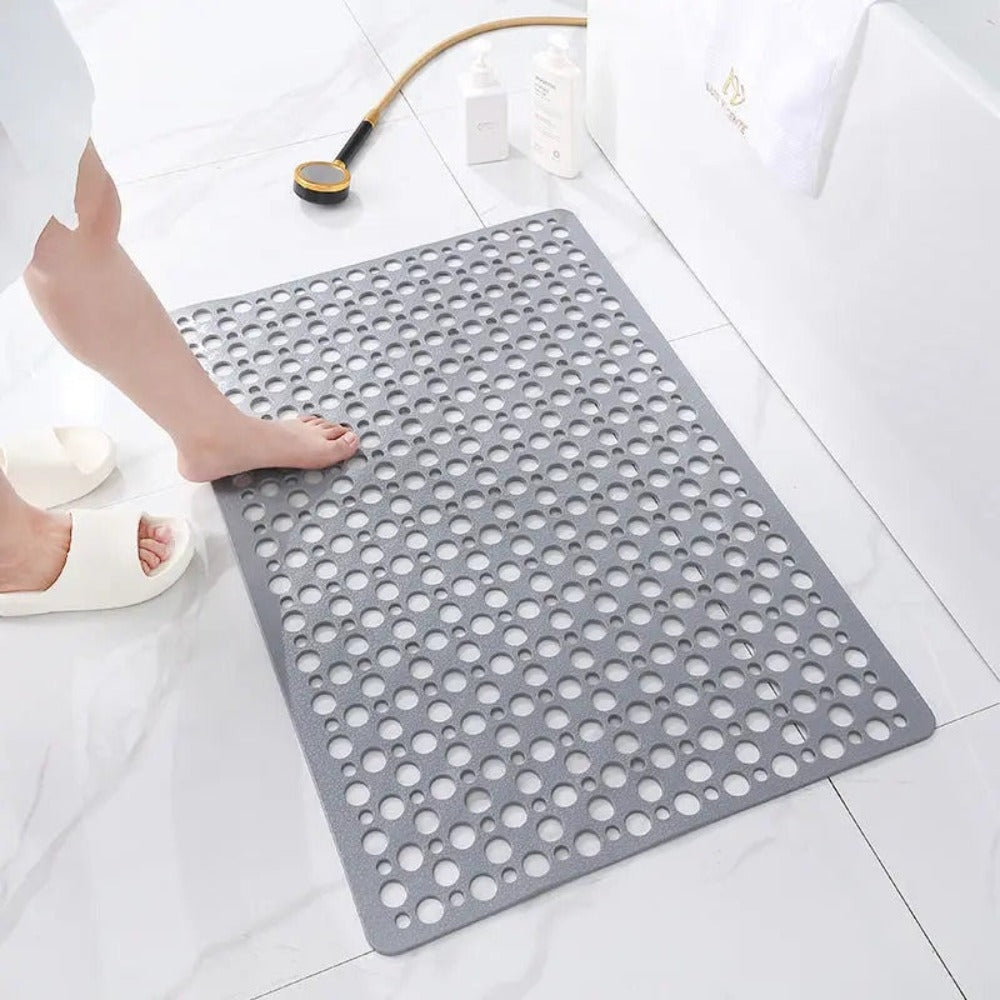 Non-Slip Shower Mat Flexible Material | Mold Resistant Drainage System | Safe and Comfortable Bathroom Safety Floor Mat