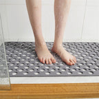 Non-Slip Shower Mat Flexible Material | Mold Resistant Drainage System | Safe and Comfortable Bathroom Safety Floor Mat