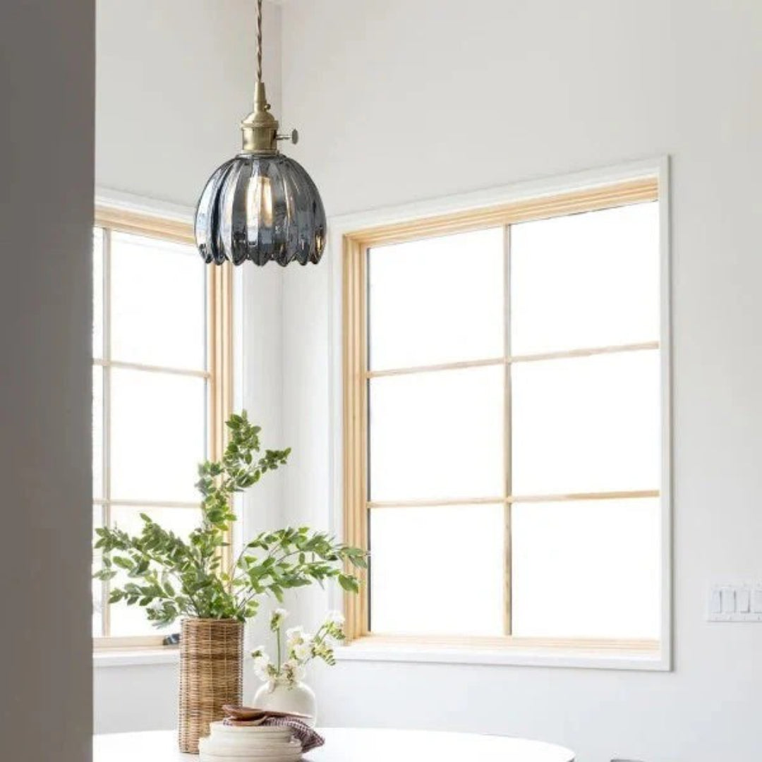 Vintage Glass Pendant Light