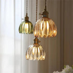 Vintage Glass Pendant Light