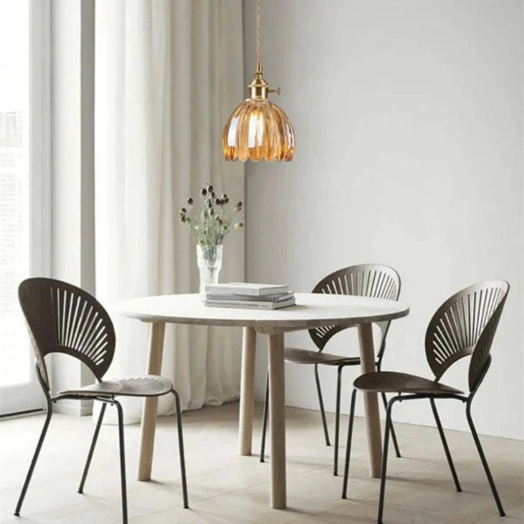 Vintage Glass Pendant Light