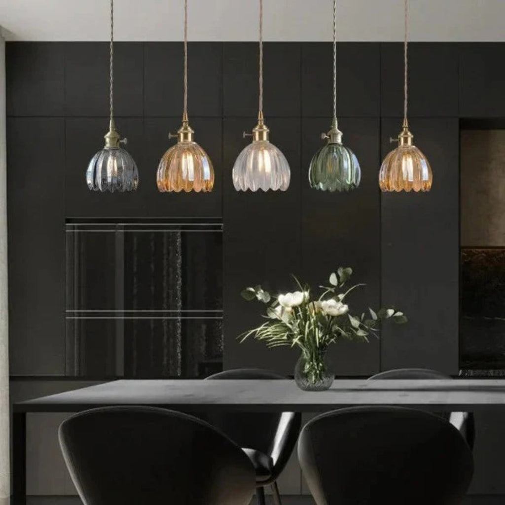 Vintage Glass Pendant Light