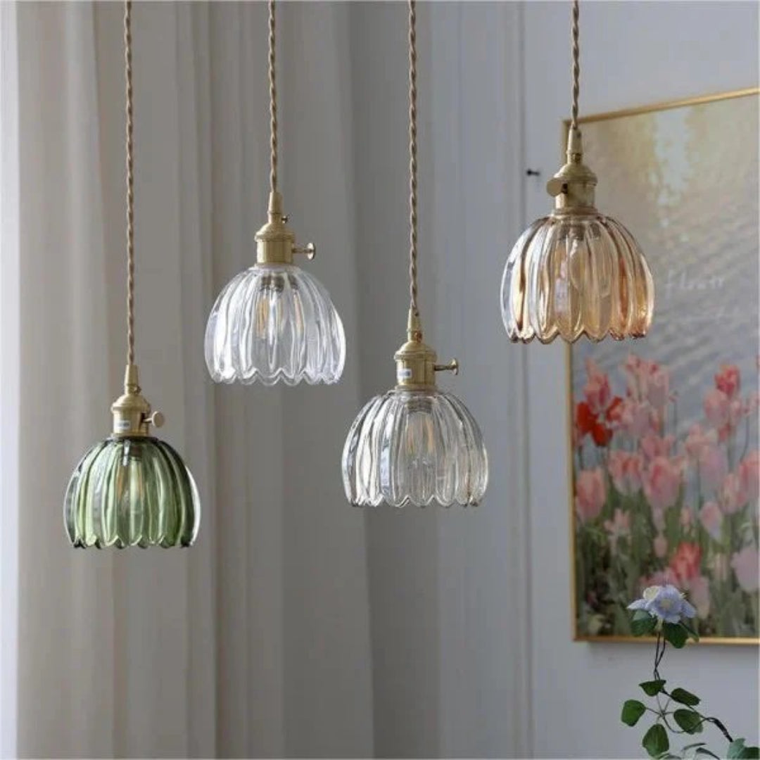 Vintage Glass Pendant Light
