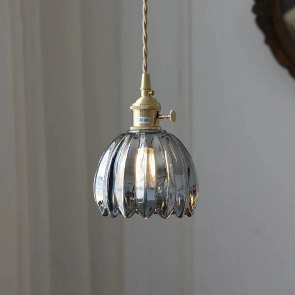 Vintage Glass Pendant Light