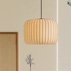 Layered Silk Pendant Lamp – Organic Sculptural Design For High Ceilings