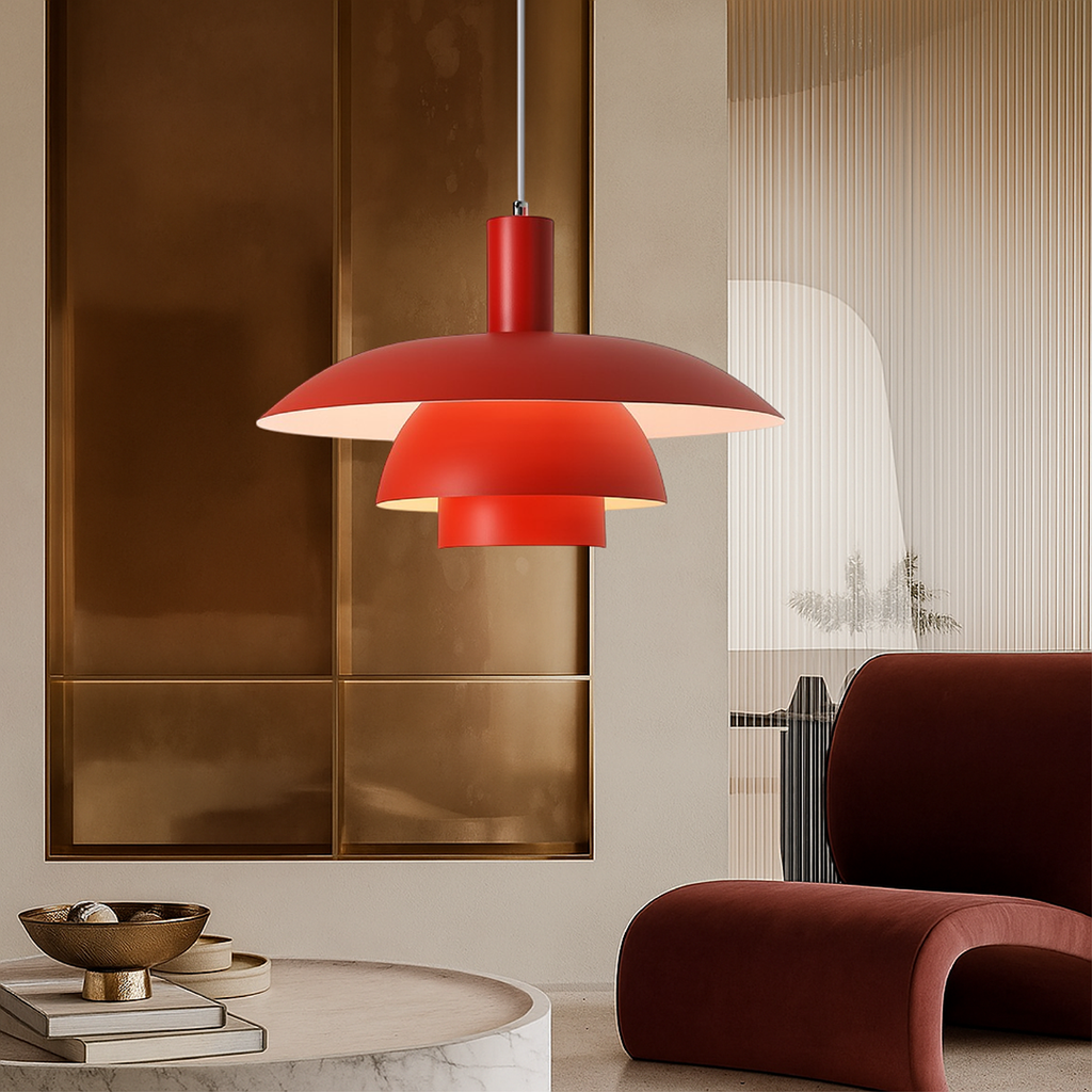 Metal LED Pendant Lamp – Danish Scandinavian Minimalist Dimmable Design