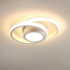 Contemporary Double Ring Ceiling Light