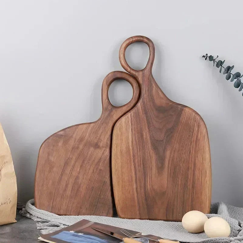Walnut Wood Cutting Board | Double-Sided Design for Food Prep and Serving | Knife-Friendly Surface for Daily Kitchen Use