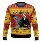 Unisex Funny Christmas Sweater – Will Smith & Chris Rock Meme Graphic Pullover