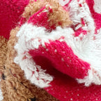 Women's Red Christmas Sweater – Chunky Knit Reindeer Jumper with Raglan Sleeves