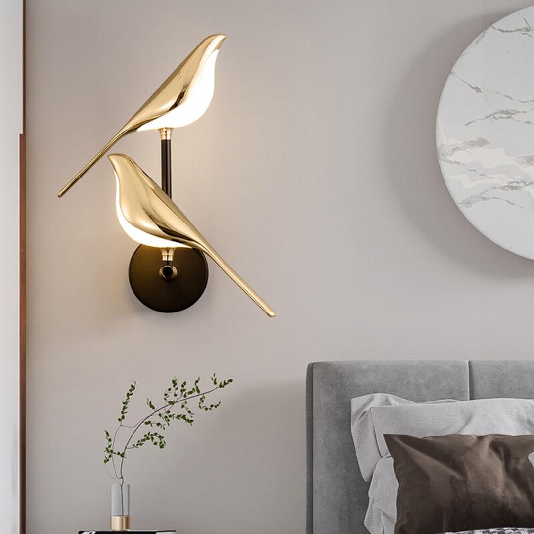 Contemporary Bird LED Wall Light